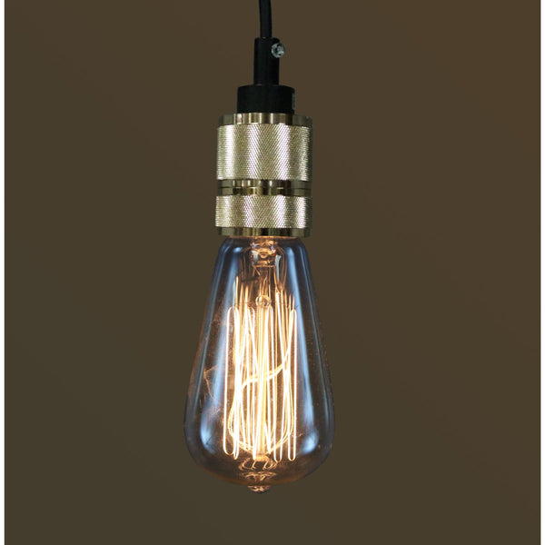 Lisa 1-light Gold Adjustable Cord Edison Lamp with Bulb