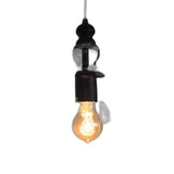 Liana 1-light Adjustable Cord 8-inch Clear Glass Edison Pendant with Bulb