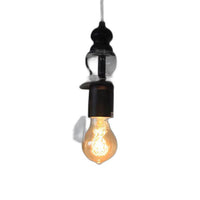 Liana 1-light Adjustable Cord 8-inch Clear Glass Edison Pendant with Bulb