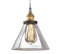 Leona 8-inch Adjustable Cord Glass Edison Lamp