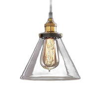 Leona 8-inch Adjustable Cord Glass Edison Lamp