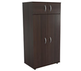 Espresso Finish Wood Wardrobe with Four Doors
