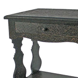 14 x 28 x 29 Black 1 Drawer Vintage Wooden - Accent Table