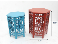 Multi-Color Traditional Style Tea Table Set
