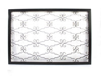 63.25 x 43.13 x 1 Black Wooden Framed Metal - Wall Decor