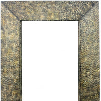 34 x 48 x 4 Bronze Gravel-Like Mosaic Frame - Dressing Mirror