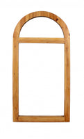 4.75 x 23.75 x 1.25 Brown Rustic With Minimalist Window Frame Dressing  Mirror