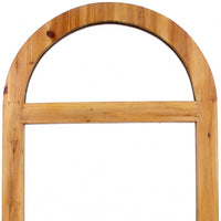 4.75 x 23.75 x 1.25 Brown Rustic With Minimalist Window Frame Dressing  Mirror