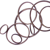 6.75 X 21.5 X 55.5 Silver Industrial Metallic Multi Circle Wall Decor