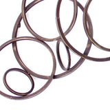 6.75 X 21.5 X 55.5 Silver Industrial Metallic Multi Circle Wall Decor