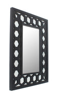 40 x 30 x 2 Black Vintage Dressing - Mirror