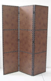 1 x 63 x 84 Brown Wood Glass  Screen