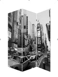1 x 48 x 72 Multi Color Wood Canvas New York City  Screen