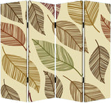 1 x 84 x 84 Multi Color Wood Canvas Perpetual Leaf  Screen