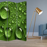 1" x 48" x 72" Multi Color Wood Canvas Rain  Screen