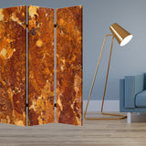 1" x 48" x 72" Multi Color Wood Canvas Brown Marble  Screen