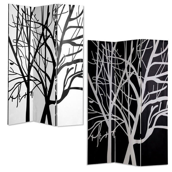 1" x 48" x 72" Multi Color Wood Canvas Tranquillity  Screen