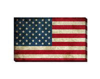USA Flag Canvas Print Wall Art  2 Piece Set