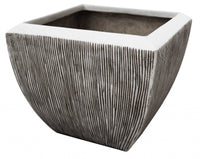 Large Distressed and Ribbed Flower Pot Planter