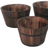 1" x 10" x 1" Brown, Wood Garden Planter - 3 Piece