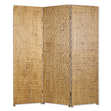 1" x 63" x 72" Silver Wood 3 Panel  Screen