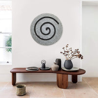 28 Gray Round Modern Spiral Wall Art