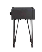 13.8 x 18.5 x 23.2 Charcoal 1 Drawer Wooden  End Table