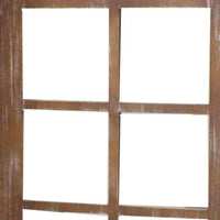 1 x 63 x 84 Brown Wood Mirror  Screen