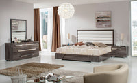 41' Grey MDF  Glass  and Veneer Mirror