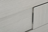 Contemporary Gray Middle Block 3 Drawer Dresser
