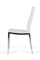Libby - Modern White Leatherette Dining Chair (Set of 2)