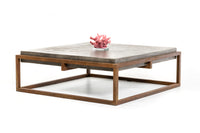 15' Concrete and Metal Coffee Table