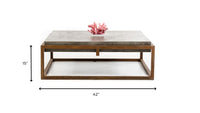 15' Concrete and Metal Coffee Table