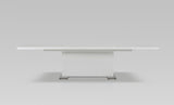 30' White MDF and Steel Dining Table