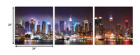 24' Multicolor Canvas 3 Panels Photo