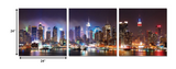 24' Multicolor Canvas 3 Panels Photo