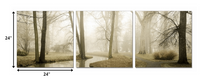 24' Multicolor Canvas 3 Panels Photo