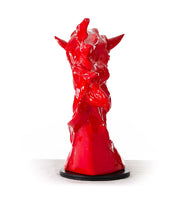 11" Red Polyresin Horse Head Sculpture