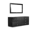 26" Black Crocodile MDF Dresser