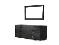 26" Black Crocodile MDF Dresser