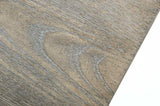 30' Grey Brush Veneer and Stainless Steel Dining Table