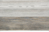 30' Grey Brush Veneer and Stainless Steel Dining Table