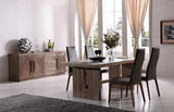 30' White Wash Oak Veneer Dining Table