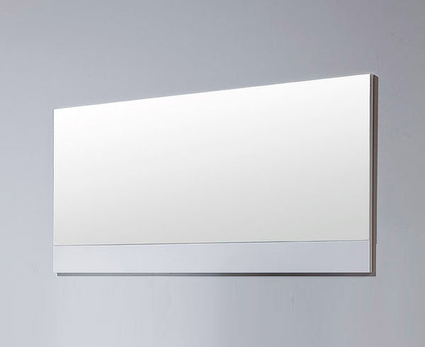 Modern White Bedroom Mirror