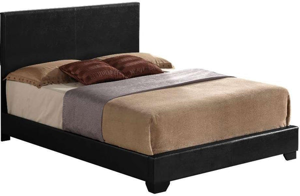 86' X 79' X 47' Black Pu Panel King Bed