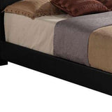 86' X 79' X 47' Black Pu Panel King Bed