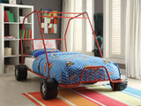 84' X 56' X 51' Twin Red Go Kart Metal Tube Bed