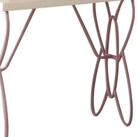 Lilac and White Butterfly Nightstand