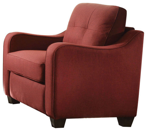 34' X 31' X 35' Red Linen Chair