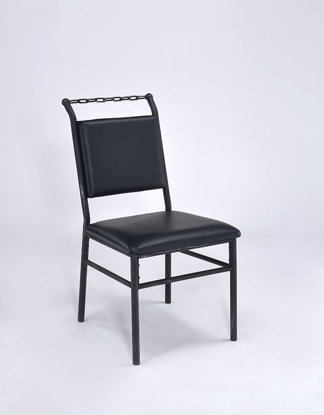 Industrial Chain Upholstered Chair